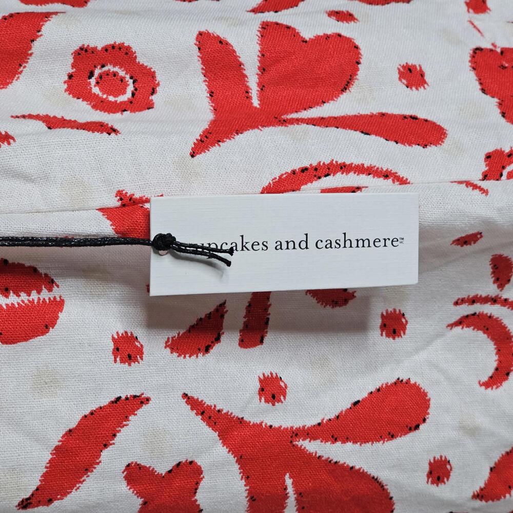 NWT Cupcakes and Cashmere Women's White/Red Skirt Size Medium - Picture 5 of 8